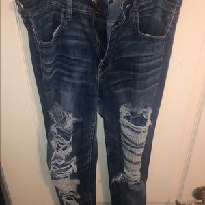 American Eagle Super Stretch Ripped Jeans
